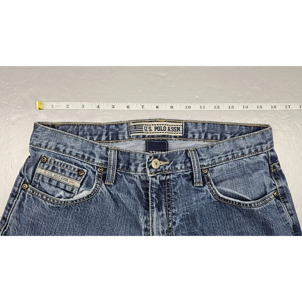 US‎ Polo Assn Jeans Men 32x32. Vintage Blue Baggy Denim Y2K 90's Embroidered